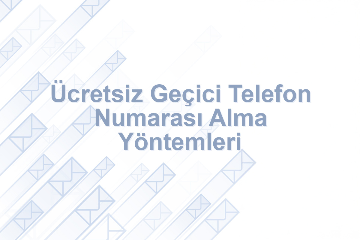 geçici telefon numarası