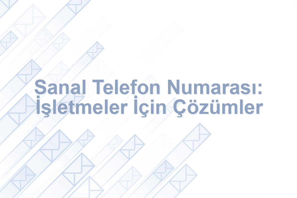 sanal telefon numarası