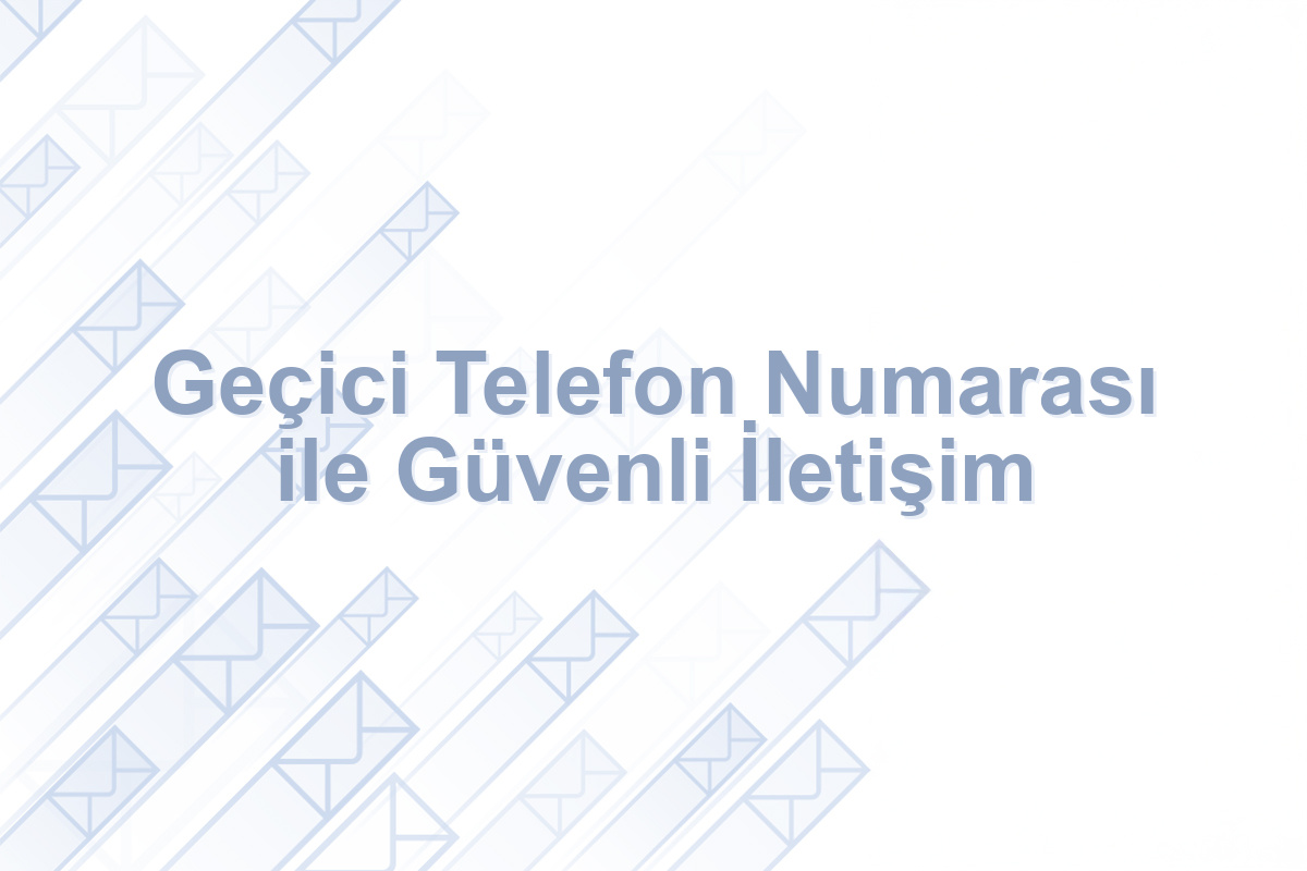 geçici telefon numarası